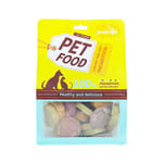 dr dr dingo 狗零食 訓犬零食 凍乾脫水蔬菜牛肉餅 混合口味 200g 200g  正面圖