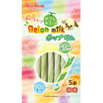 日本Petz 日本Petz Route 蜜瓜牛奶扭紋橡皮棒 5支裝  犬用 正面圖