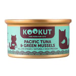 KOOKUT KOOKUT 貓罐頭 太平洋吞拿魚綠唇青口仔 70g 70g 正面圖