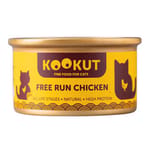 KOOKUT KOOKUT 貓罐頭 天然放養雞 70g 70g 正面圖