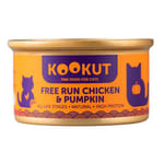 KOOKUT KOOKUT 貓罐頭 天然放養雞南瓜 70g 70g 正面圖