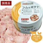 日本d.b.f 日本d.b.f 狗罐頭 aniwell系列 湯煮肉粒 薯仔羊肉味 85g 85g  正面圖