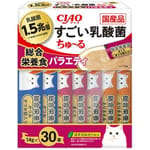 CIAO CIAO 肉泥 貓零食 1.5萬億乳酸菌 綜合營養肉醬 14g 30本入 14g  正面圖