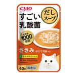 CIAO CIAO 貓濕糧 1000億個乳酸菌 雞肉+扇貝 40g 40g 正面圖