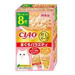 CIAO CIAO 貓濕糧 だしスープ 金槍魚扇貝雞肉+金槍魚鰹魚雞肉 40g*8袋入 40g 正面圖