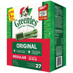 Greenies Greenies 狗零食 Original Regular 潔齒骨 聖誕加送裝 標準犬用 27支+3支 27oz 27oz 犬用 正面圖