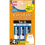 CIAO CIAO 肉泥 貓零食 CozyLife系列 扇貝+金槍魚肉醬 14g 4本入 14g  正面圖