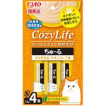 CIAO CIAO 肉泥 貓零食 CozyLife系列 雞湯+雞肉肉醬 14g 4本入 14g  正面圖