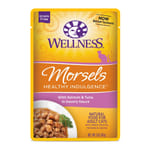 WELLNESS WELLNESS Morsels 貓濕糧 滋味軟包 三文魚吞拿魚 3oz 3oz  正面圖