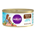 HALO HALO 貓罐頭 健美體態 無穀海鮮大雜燴配方 5.5oz 5oz 正面圖