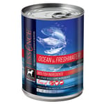 ESSENCE ESSENCE 狗罐頭 藍海精選配方 鯡魚+沙甸魚+鯖魚及三文魚 13oz 13oz  正面圖