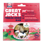 GREAT GREAT JACK'S 冷凍脫水狗小食 牛肝 1oz 1oz  正面圖