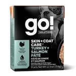 GO! GO! SOLUTIONS 無穀物狗濕糧 護膚美毛系列 火雞三文魚醬 354g 354g  正面圖
