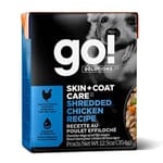 GO! GO! SOLUTIONS 無穀物狗濕糧 護膚美毛系列 雞肉絲 354g 354g  正面圖