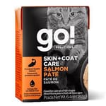 GO! GO! SOLUTIONS 貓濕糧 護膚美毛系列 三文魚肉醬 182g 182g 正面圖