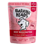 Barking Barking Heads 狗濕糧 無穀物食用濕包 牛肉 300g 300g  正面圖