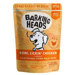 Barking Barking Heads 狗濕糧 無穀物食用濕包 雞肉 300g 300g  正面圖