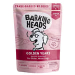 Barking Barking Heads 狗濕糧 食用濕包 老犬配方 雞肉三文魚 300g 300g  正面圖