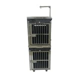 Solidpet蘇力 Solidpet蘇力 寵物籠 貓籠狗籠 ABS板固定飛機籠組合 有輪款 一號   正面圖