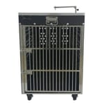 Solidpet蘇力 Solidpet蘇力 寵物籠 貓籠狗籠 ABS板固定飛機籠 有輪款 四號   正面圖