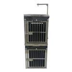 Solidpet蘇力 Solidpet蘇力 寵物籠 貓籠狗籠 ABS板固定飛機籠組合 無輪款 一號   正面圖