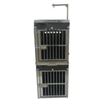 Solidpet蘇力 Solidpet蘇力 寵物籠 貓籠狗籠 ABS板固定飛機籠組合 無輪款 二號   正面圖