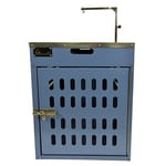 Solidpet蘇力 Solidpet蘇力 寵物籠 貓籠狗籠 鋁固定飛機籠 無輪款 一號 藍色   正面圖