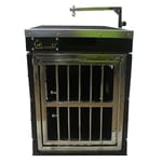 Solidpet蘇力 Solidpet蘇力 寵物籠 貓籠狗籠 鋁折疊飛機籠 無輪款 二號 黑色   正面圖