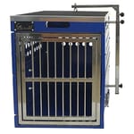 Solidpet蘇力 Solidpet蘇力 寵物籠 貓籠狗籠 鋁折疊飛機籠 無輪款 三號 藍色   正面圖