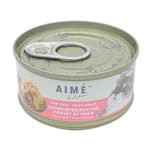AIME AIME Kitchen 貓罐頭 無穀物營養貓罐 啖啖肉補水系列 雞肉配吞拿魚配方 85g 85g  正面圖