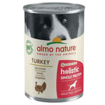 Almo Almo Nature 狗罐頭 Holistic 單一蛋白系列 火雞肉配方 400g 400g 正面圖