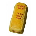 Doggie Doggie Goodie 狗玩具 物件系列 金條   正面圖