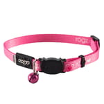 ROGZ ROGZ KIDDYCAT 貓頸帶 粉色   正面圖