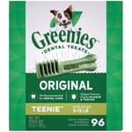 Greenies Greenies 狗零食 Tub-Pak Teenie 潔齒骨 的骰犬用 96支 27oz 27oz 犬用 正面圖