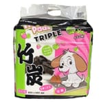 TRIPLE TRIPLE Training Pads 寵物尿墊 狗尿墊 狗尿片 竹炭士多啤梨味 [30x45 1.5尺 100枚]   正面圖