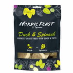 Nordic Nordic Feast 凍乾貓狗小食 鴨肉+菠菜 58g 58g  正面圖