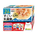 CIAO CIAO 貓濕糧 1000億個乳酸菌 金槍魚+鰹魚組合裝 40g 24袋入 40g 正面圖