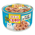CIAO CIAO 貓罐頭 BIG 鰹魚+鰹魚乾味 160g 160g 正面圖