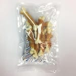 雞肉繞磨牙棒牛奶骨 雞肉繞磨牙棒牛奶骨 狗零食 訓犬零食 100g 100g 犬用 正面圖