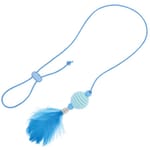 CATTOY CATTOY 多玩法手持逗貓棒 藍色羽毛   正面圖