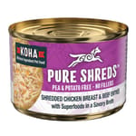 KOHA KOHA 狗罐頭 雞胸肉絲及牛肉 156g 156g  正面圖