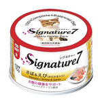 Signature7 Signature7 貓罐頭 無穀主食罐 鯖魚+蝦70g 70g 正面圖