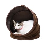 Pet Pet Shell-ter 咖色拼咖色墊 小   正面圖