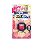 日本MARUKAN 日本MARUKAN 貓砂盆專用黏貼除臭劑 花香味   正面圖