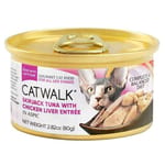 CATWALK CATWALK 貓主食罐 鰹吞拿魚 + 雞肝 Skipjack Tuna With Chicken Liver Entrée 80g 80g 正面圖