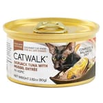 CATWALK CATWALK 貓主食罐 鰹吞拿魚 + 青口 Skipjack Tuna with Mussel Entrée 80g 80g  正面圖