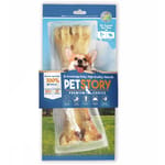Pet Pet Story 狗零食 訓犬小食 狗狗潔齒磨牙骨 烘乾牛筋骨 1支   正面圖