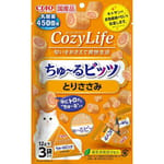 CIAO CIAO 貓零食 日本Cozy Life 450億個乳酸菌軟心零食粒 雞肉味 12g 3袋入 12g  正面圖