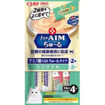 CIAO CIAO 肉泥 貓零食 腎臓健康維持 for AIM 雞柳味 14g 4本袋裝 14g  正面圖