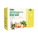 FOOD FOOD CHAIN M90全營養貓⽤⽣⻣⾁主⻝醬包 ⿂+雞 80g 14包裝 80g  正面圖